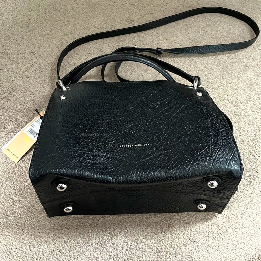 Rebecca Minkoff Val Leather Satchel - Black
